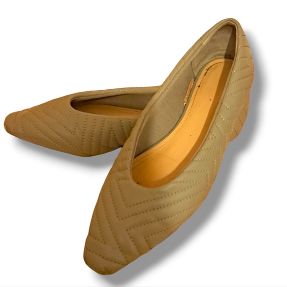 H&M sage green quilted flats - Picture 7 of 8